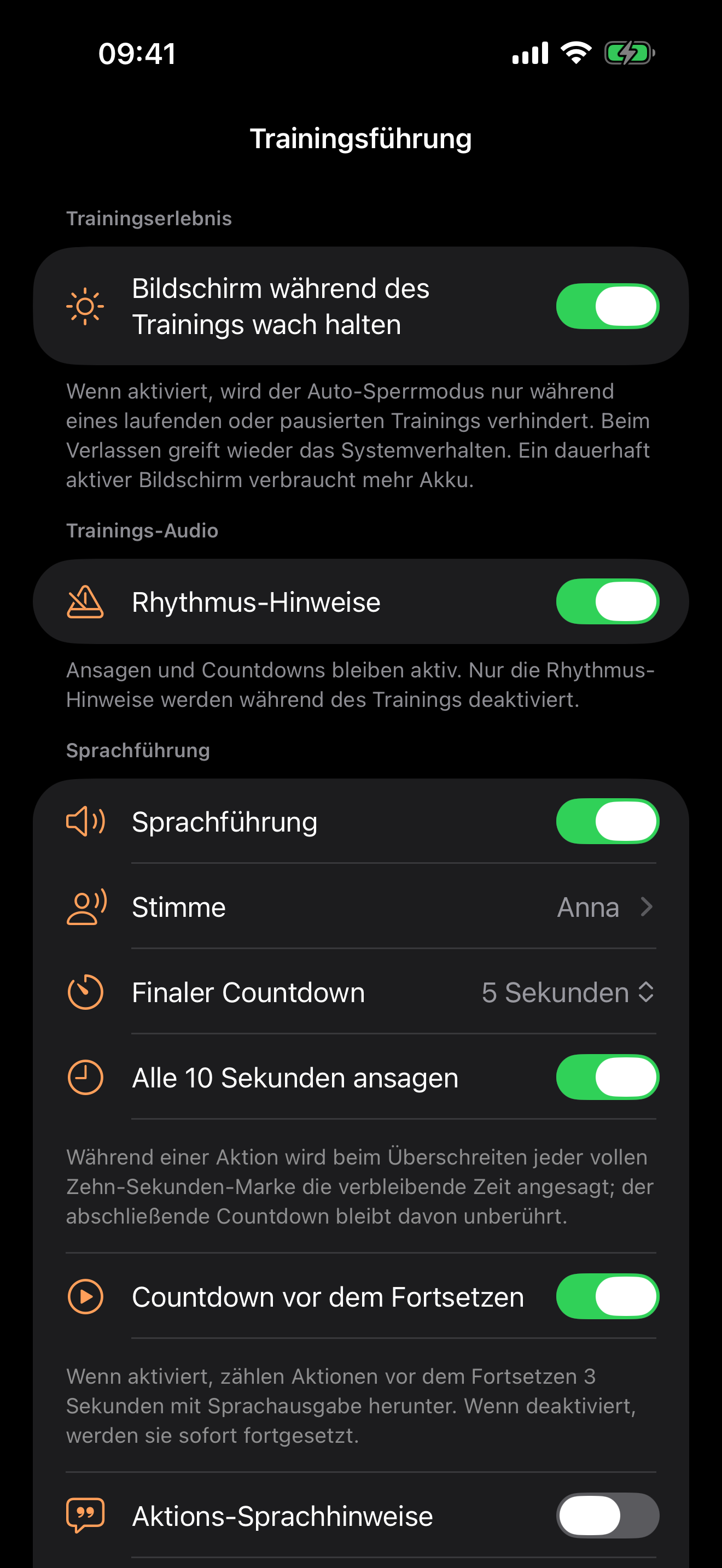 Hör nur, was du brauchst.